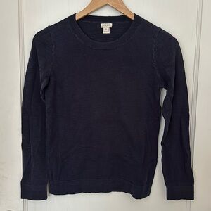 J.Crew navy blue crewneck sweater